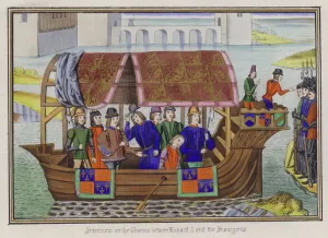 Interview on the Thames between King Richard II and the Insurgents (coloured engraving) Interview on the Thames between King Richard II and the Insurgents (coloured engraving)
