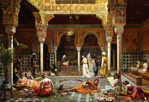 The Introduction after the Bath, 1889 (oil on canvas) The Introduction after the Bath, 1889 (oil on canvas)