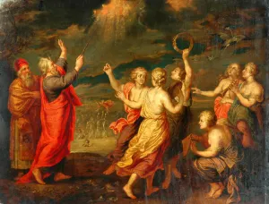 The Israelites Rejoicing After Crossing The Red Sea (oil on copper) The Israelites Rejoicing After Crossing The Red Sea (oil on copper)