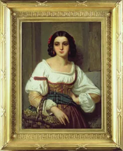 Italian Woman with Basket of Grapes, 1862 (oil on canvas) Italian Woman with Basket of Grapes, 1862 (oil on canvas)