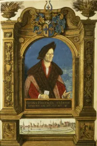 Jakob Fugger, from Geheim Ehrenbuch des Fuggerschen Geschlechts (pen & Jakob Fugger, from Geheim Ehrenbuch des Fuggerschen Geschlechts (pen &