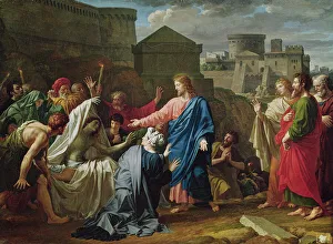 Jesus Resurrecting the Son of the Widow of Naim (oil on canvas) Jesus Resurrecting the Son of the Widow of Naim (oil on canvas)