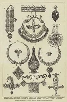 Jewellery in the Prince of Wales's Collection of Indian Gifts, South Kensington (engraving) Jewellery in the Prince of Wales's Collection of Indian Gifts, South Kensington (engraving)