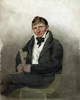 Prints of UIG3519667 John Rubens Smith, self-portrait, three-quarter Length, seated, facing front.; (add.info.: John Rubens Smith, self-portrait, three-quarter Length, seated) John Rubens Smith Prints: John Rubens Smith Three-Quarter Length Seated Print