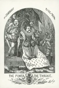 John T. Hoffman and William Boss Tweed, 1871 (engraving) John T. Hoffman and William Boss Tweed, 1871 (engraving)
