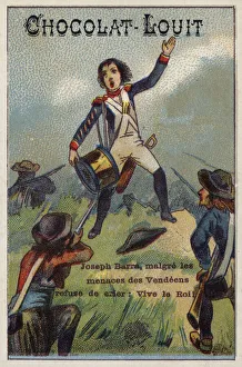 Joseph Bara, French Revolutionary child soldier (chromolitho) Joseph Bara, French Revolutionary child soldier (chromolitho)