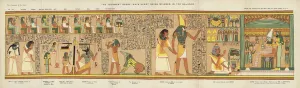 The Judgment Scene - Ani's heart being weighed in the balance (colour litho) The Judgment Scene - Ani's heart being weighed in the balance (colour litho)