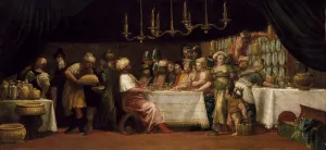 Judith feasted by Holofernes (oil on canvas) Judith feasted by Holofernes (oil on canvas)