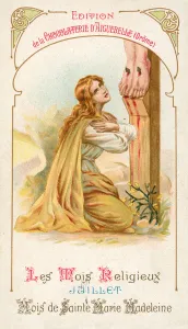 July, month of St Mary Magdalene (chromolitho) July, month of St Mary Magdalene (chromolitho)