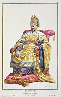 Kang Collection: Kang Tsi (1662-1722) Manchu Emperor of China from Receuil des Estampes