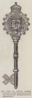 Key used by Prince Albert Victor at the Opening of the Edinburgh International Exhibition (engraving) Key used by Prince Albert Victor at the Opening of the Edinburgh International Exhibition (engraving)