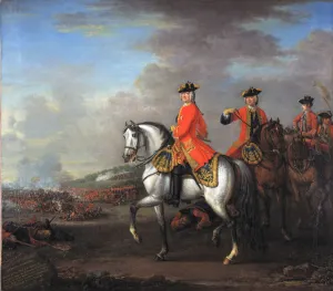 King George II (1683-1760) at the Battle of Dettingen, with the Duke of Cumberland King George II (1683-1760) at the Battle of Dettingen, with the Duke of Cumberland