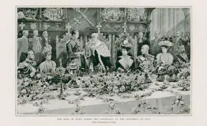 The King of Spain taking the Loving-Cup at the Guildhall (litho) The King of Spain taking the Loving-Cup at the Guildhall (litho)