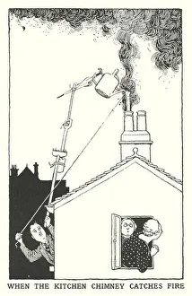 When the Kitchen Chimney Catches Fire (litho) When the Kitchen Chimney Catches Fire (litho)
