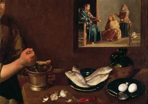 Kitchen Scene with Christ in the House of Martha and Mary Kitchen Scene with Christ in the House of Martha and Mary