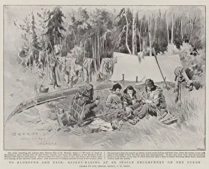 To Klondyke and Back, Basket-Making at an Indian Encampment on the Yukon (litho) To Klondyke and Back, Basket-Making at an Indian Encampment on the Yukon (litho)