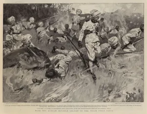 With the Kurram Movable Column of the Tirah Field Force (litho) With the Kurram Movable Column of the Tirah Field Force (litho)
