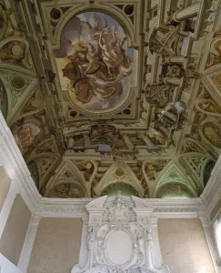 La chute de Phaeton (Phaethon) (1625) - Fresco en trompe l' La chute de Phaeton (Phaethon) (1625) - Fresco en trompe l'