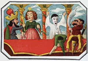 La comete du roi Mirandole - Lithography, from Theatre des puppets du jardin des Tuileries La comete du roi Mirandole - Lithography, from Theatre des puppets du jardin des Tuileries