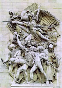 La Marseillaise, detail from the eastern face of the Arc de Triomphe, 1832-35 (stone) La Marseillaise, detail from the eastern face of the Arc de Triomphe, 1832-35 (stone)