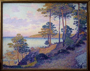 La pointe Saint Pierre a Saint Tropez Painting by Theodore Van Rysselberghe (1862-1926 La pointe Saint Pierre a Saint Tropez Painting by Theodore Van Rysselberghe (1862-1926