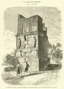 La Tour des Scipions, pres de Tarragone (engraving) La Tour des Scipions, pres de Tarragone (engraving)