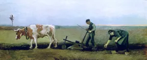 Labourer and Peasant Planting Potatoes, 1884 (oil on canvas) Labourer and Peasant Planting Potatoes, 1884 (oil on canvas)