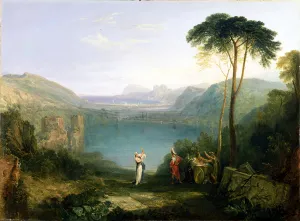 Lake Avernus: Aeneas and the Cumaean Sibyl, c.1814-5 (oil on canvas) Lake Avernus: Aeneas and the Cumaean Sibyl, c.1814-5 (oil on canvas)