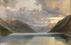Lake Lucerne (oil on paper laid on canvas) Lake Lucerne (oil on paper laid on canvas)