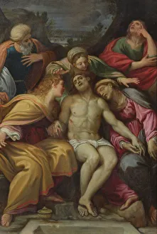 Lamentation of Christ with St John, Mary Magdalene, Mary-Salome, Joseph of Arimathea and the Virgin (oil on canvas) Lamentation of Christ with St John, Mary Magdalene, Mary-Salome, Joseph of Arimathea and the Virgin (oil on canvas)