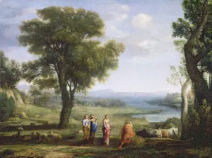 Landscape with the Heliads searching for their brother Phaeton (oil on canvas) Landscape with the Heliads searching for their brother Phaeton (oil on canvas)