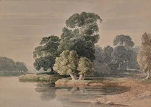 Landscape with river or lake, 1810-65 (Watercolour) Landscape with river or lake, 1810-65 (Watercolour)