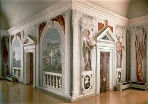 Landscapes and musicians Fresco by Paolo Veronese (Paolo Caliari) (1528-1588) 1561 approx Landscapes and musicians Fresco by Paolo Veronese (Paolo Caliari) (1528-1588) 1561 approx