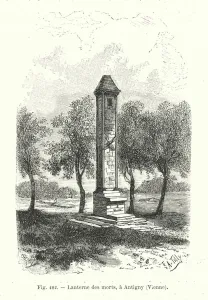 Lanterne des morts, a Antigny, Vienne (engraving) Lanterne des morts, a Antigny, Vienne (engraving)
