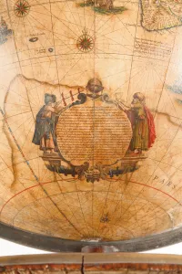 Large pair of library globes, the terrestrial 1645/48, the celestial after c Large pair of library globes, the terrestrial 1645/48, the celestial after c