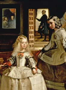Las Meninas, detail of the Infanta Margarita and her maid, 1656 (oil on canvas) Las Meninas, detail of the Infanta Margarita and her maid, 1656 (oil on canvas)
