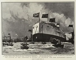 The Launch of the 'Princess of Wales', at Chatham The Launch of the 'Princess of Wales', at Chatham