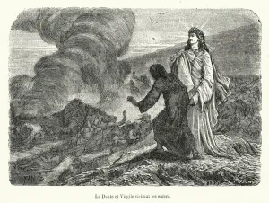 Le Dante et Virgile visitant les enfers (engraving) Le Dante et Virgile visitant les enfers (engraving)