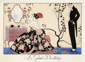 Le Grand Decolletage, engraving by H. Reidel, 1921 (pochoir print) Le Grand Decolletage, engraving by H. Reidel, 1921 (pochoir print)