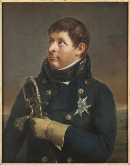 Le prince Charles Auguste de Suede, general danois - Portrait of Christian August of Le prince Charles Auguste de Suede, general danois - Portrait of Christian August of