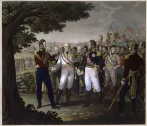 Le tsar russe Alexandre Ier (1777-1825), l'empereur autrichien Francois Ier (1768-1835) Le tsar russe Alexandre Ier (1777-1825), l'empereur autrichien Francois Ier (1768-1835)