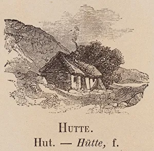 Le Vocabulaire Illustre: Hutte; Hut (engraving) Le Vocabulaire Illustre: Hutte; Hut (engraving)