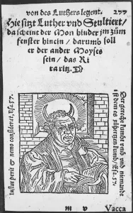 Legend of Martin Luther (woodcut) (b/w photo) Legend of Martin Luther (woodcut) (b/w photo)