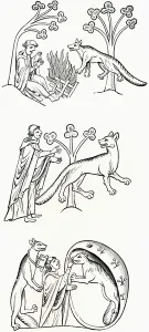 Legend of the priest and people changed into were-wolves, from A Short History Legend of the priest and people changed into were-wolves, from A Short History