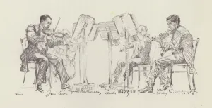 The Lener Quartet (Jeno Lener, Josef Smilovitz, Sandor Roth, Imre Hartmann) (litho) The Lener Quartet (Jeno Lener, Josef Smilovitz, Sandor Roth, Imre Hartmann) (litho)