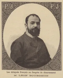 Leon Bourgeois, French delegate to the Hague Peace Conference of 1899 (litho) Leon Bourgeois, French delegate to the Hague Peace Conference of 1899 (litho)