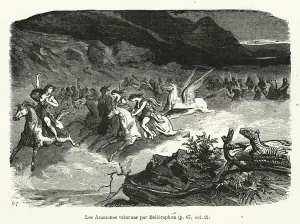 Les Amazones vaincues par Bellerophon (engraving) Les Amazones vaincues par Bellerophon (engraving)