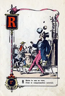 Letter R as ' Wandering your nose in the wind is often compromising it" Letter R as ' Wandering your nose in the wind is often compromising it"