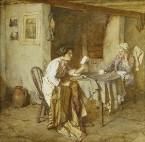 The Letter, (watercolour heightened with white) The Letter, (watercolour heightened with white)