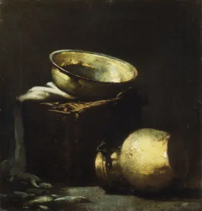 Still Life with Copper Pots and Black Fish, 1894 (oil on canvas) Still Life with Copper Pots and Black Fish, 1894 (oil on canvas)